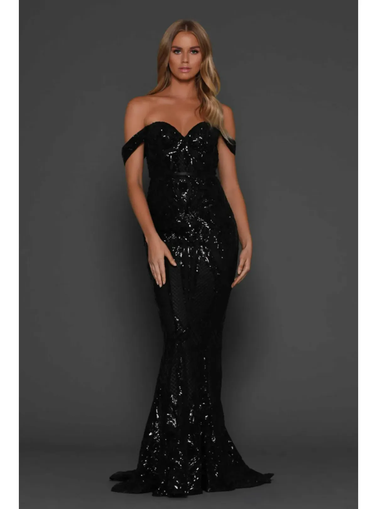 Elle Zeitoune Harris Gown Black Size AU 8 - Image 1