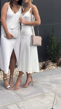 Hansen & Gretel Goldie silk dress bone Size 8 for rent on The Volte - image 1