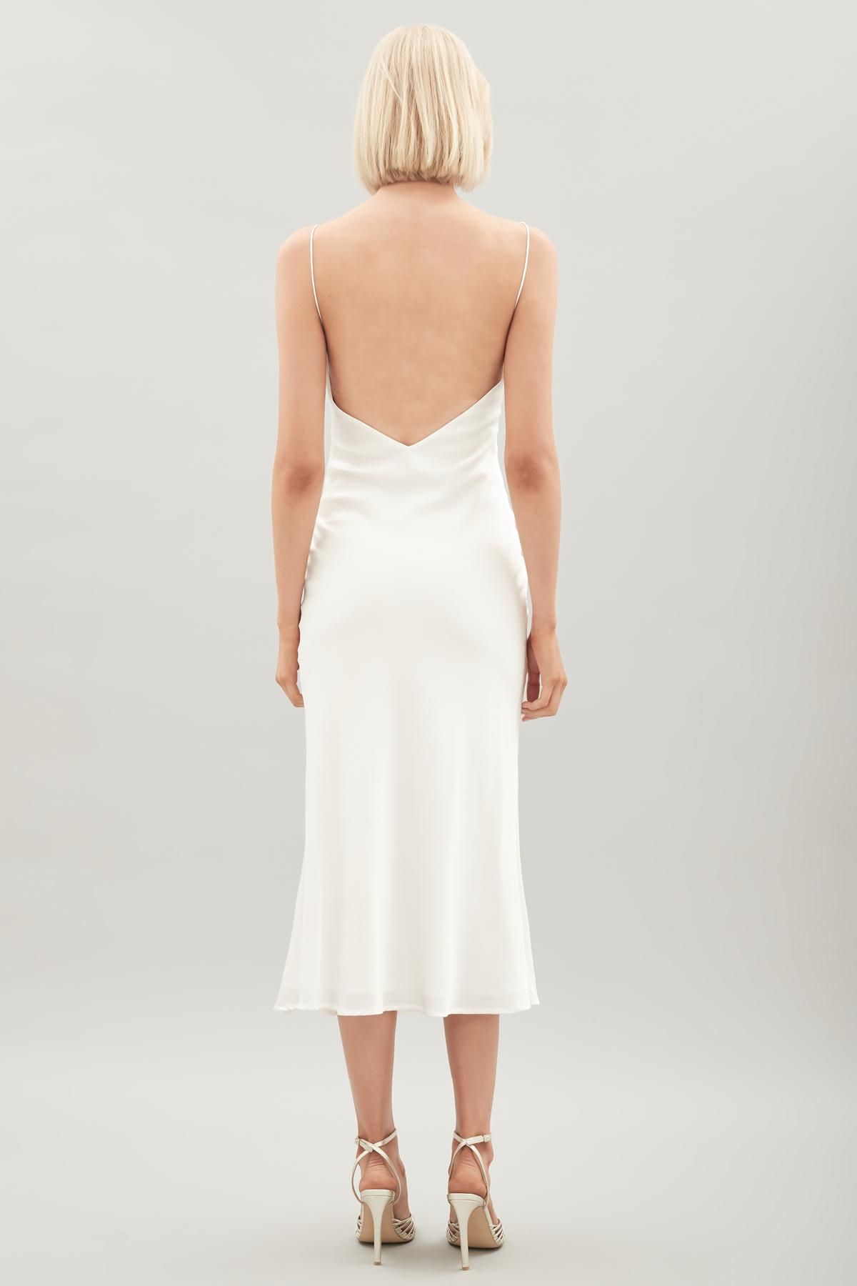 Hansen & Gretel Demi silk Dress Bone Cream 8 - Image 2