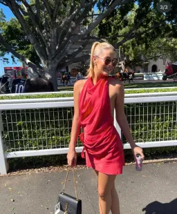 Arcina Ori Rosa Mini Dress Punch Red Size XS / AU 6 for rent on The Volte - image 5