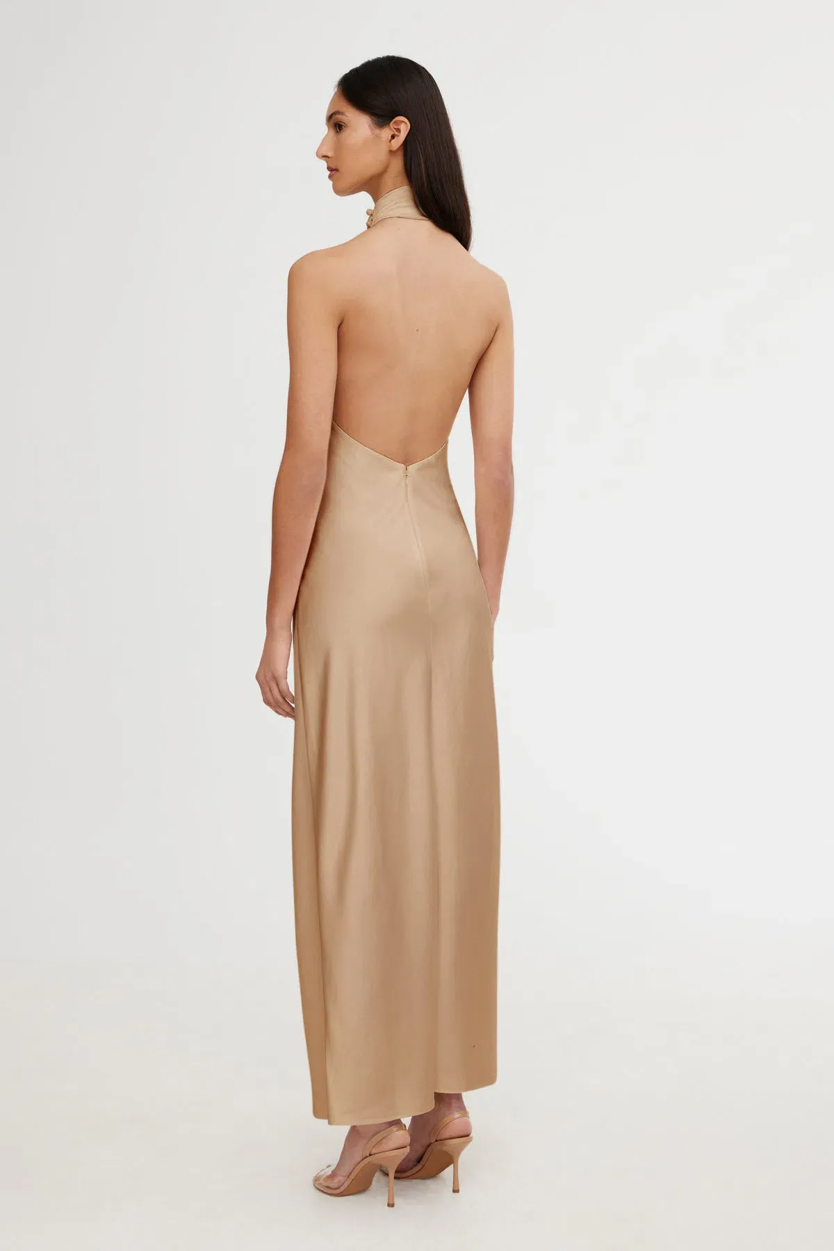 Significant Other Darcy Backless Dress Sand Size 8 - Image 3