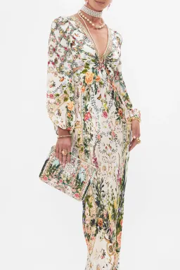 Camilla Renaissance Romance U-Ring Cut Out Dress Size 8 and Small Canvas Clutch for rent on The Volte - image 2