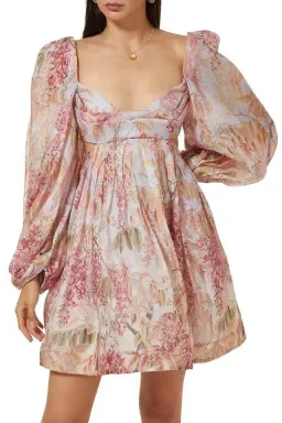 Zimmermann Botanica Bralette Mini Dress  Milettia Floral Size 1 / AU 10 for rent on The Volte - image 4