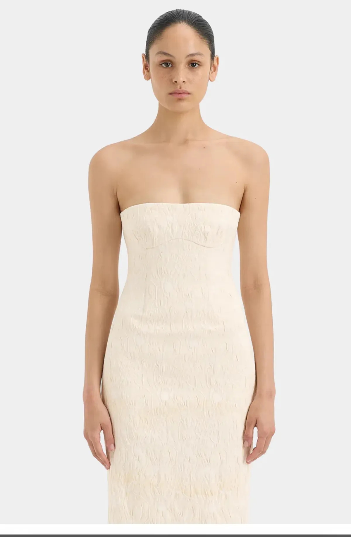 Sir The Label Etienne Column Gown Cloud Jacquard Size 0 / AU 6 - Image 4