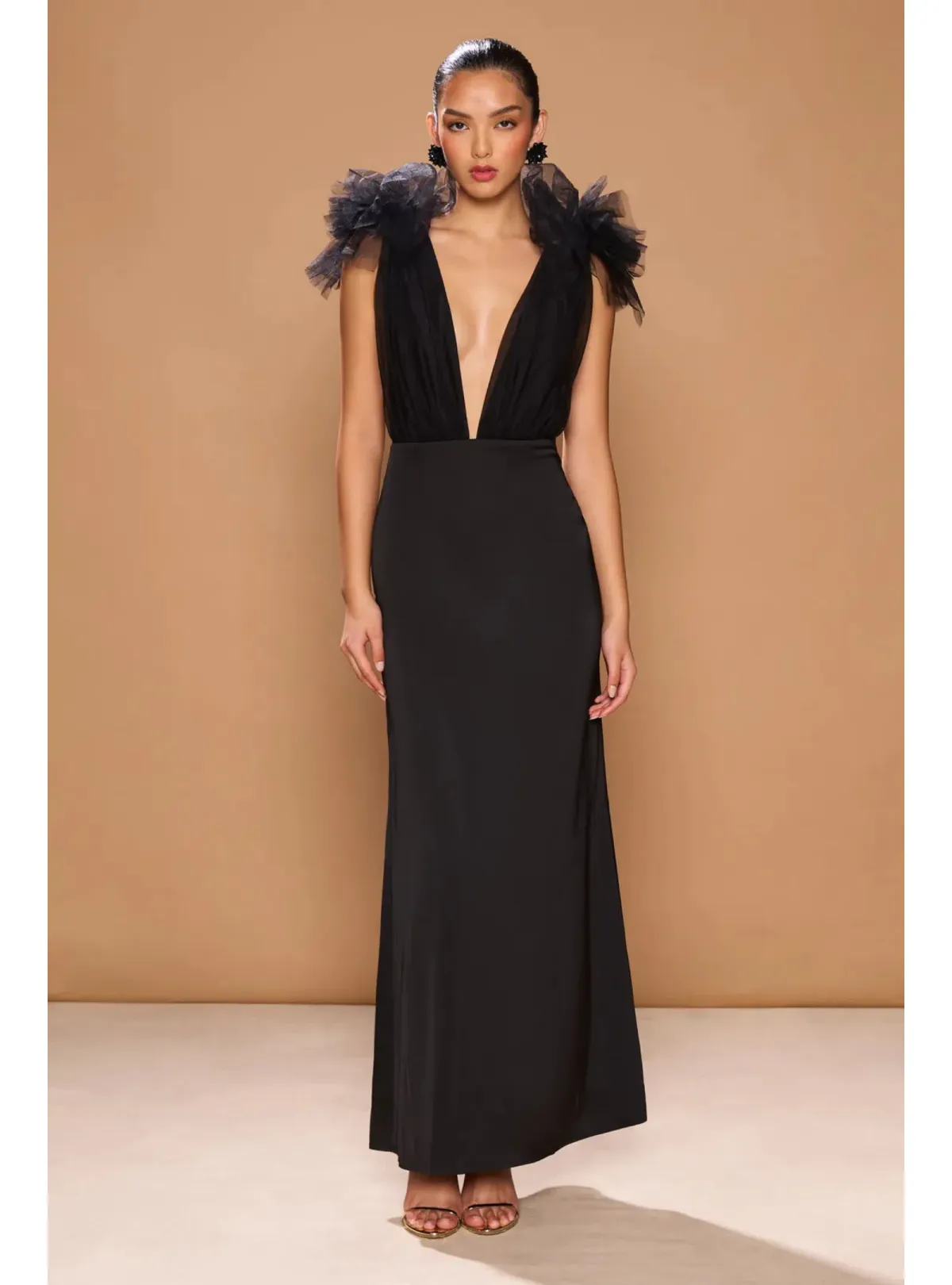 Sonya Moda Como Gown Noir Size AU 10 - Image 1