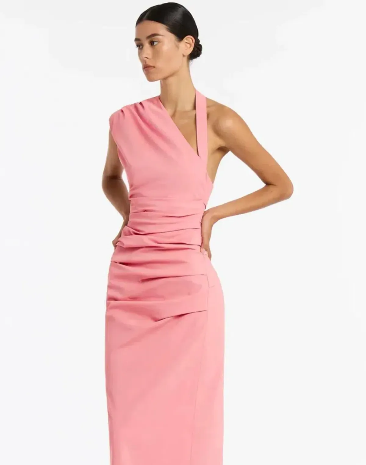 Sir the Label Giacomo Gathered Gown Pink Size 6 - Image 2