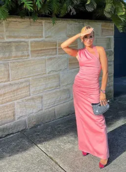 Sir the Label Giacomo Gathered Gown Pink Size 6 for rent on The Volte - image 7