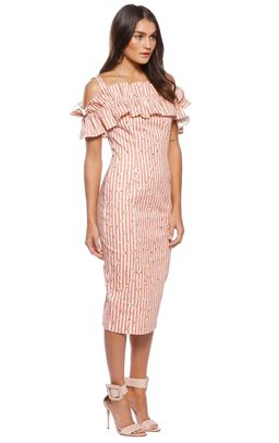 Pasduchas Brio Stripe Midi Dress Print Size 6 for rent on The Volte - image 3