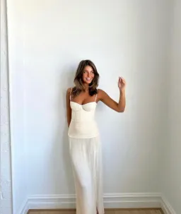 Manning Cartell Double Time Pleat Maxi Dress Nougat Size 8 for rent on The Volte - image 4