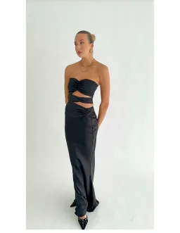 HNTR the Label Sloane Top and Skirt Set Onyx Size XS / AU 6 for rent on The Volte - image 1