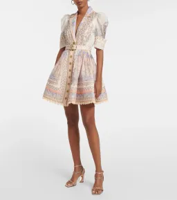 Zimmermann The High Tide Mini Dress in Odyssey Print  Size 1 / AU 10 for rent on The Volte - image 1