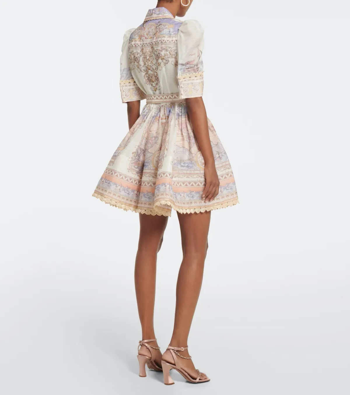Zimmermann The High Tide Mini Dress in Odyssey Print  Size 1 / AU 10 - Image 2