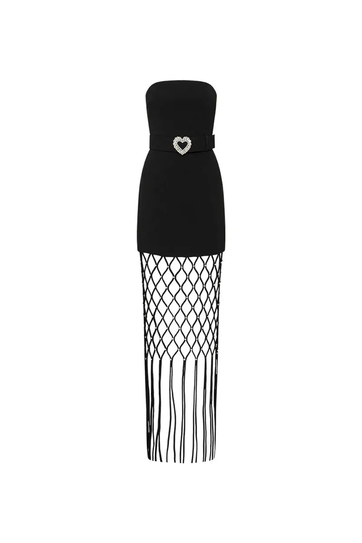 Rebecca Vallance Estelle Strapless Maxi Dress Black Size 6 - Image 8