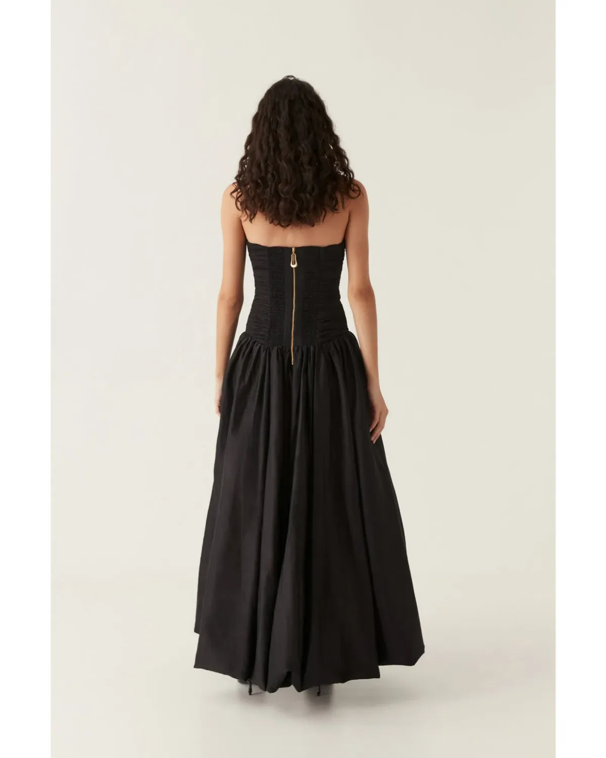 Aje Violette Bubble Hem Maxi Dress Black Size AU 6 - Image 4