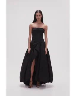 Aje Violette Bubble Hem Maxi Dress Black Size AU 6 for rent on The Volte - image 1