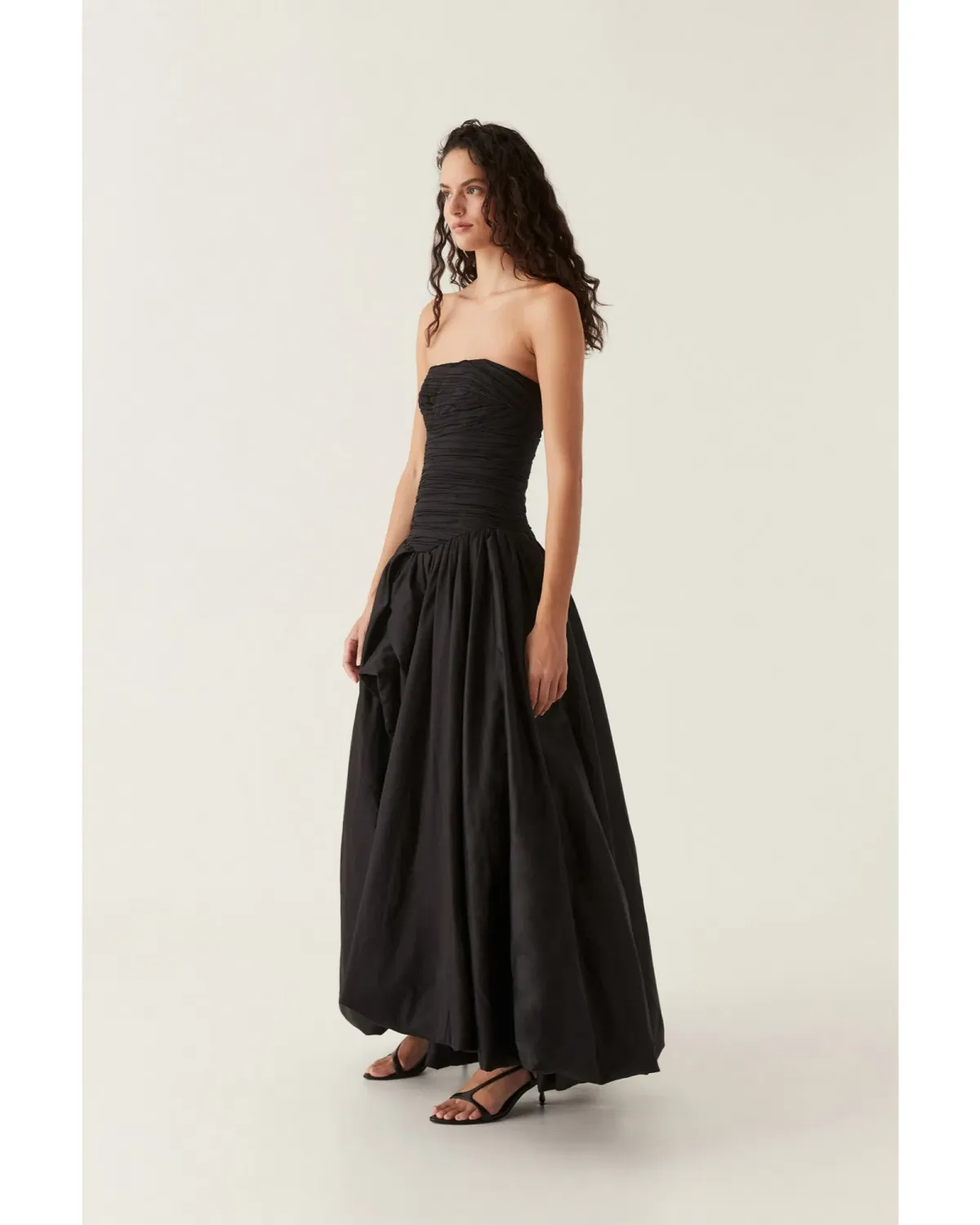 Aje Violette Bubble Hem Maxi Dress Black Size AU 6 - Image 2
