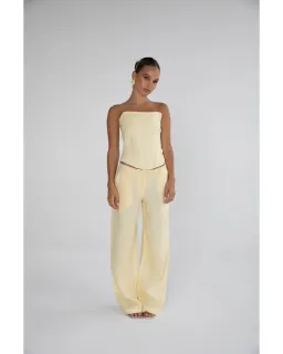 HNTR The Label Luiza Corset & Ipanema Pant Lemon Size XS / AU 8 for rent on The Volte - image 3
