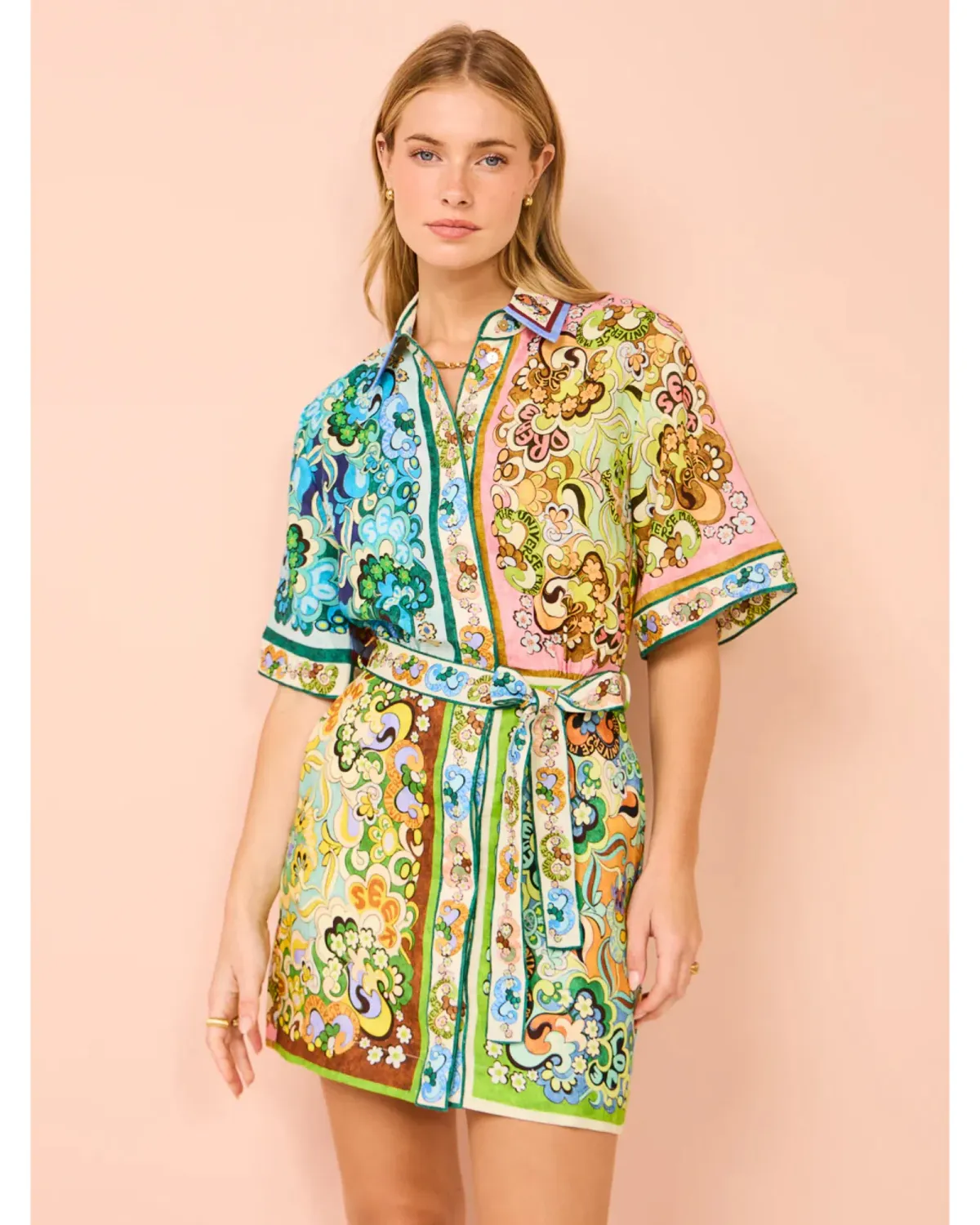 Alemais Dreamer Mini Dress Multi Size AU 12  - Image 2