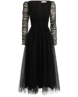 Zimmermann Espionage Ballet Tulle Midi Dress Black Size 2 / AU 12 for rent on The Volte - image 3