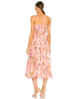 Zimmermann Rosa Laced Picnic Dress Pink Floral Size 2 / AU 12  for rent on The Volte - image 3