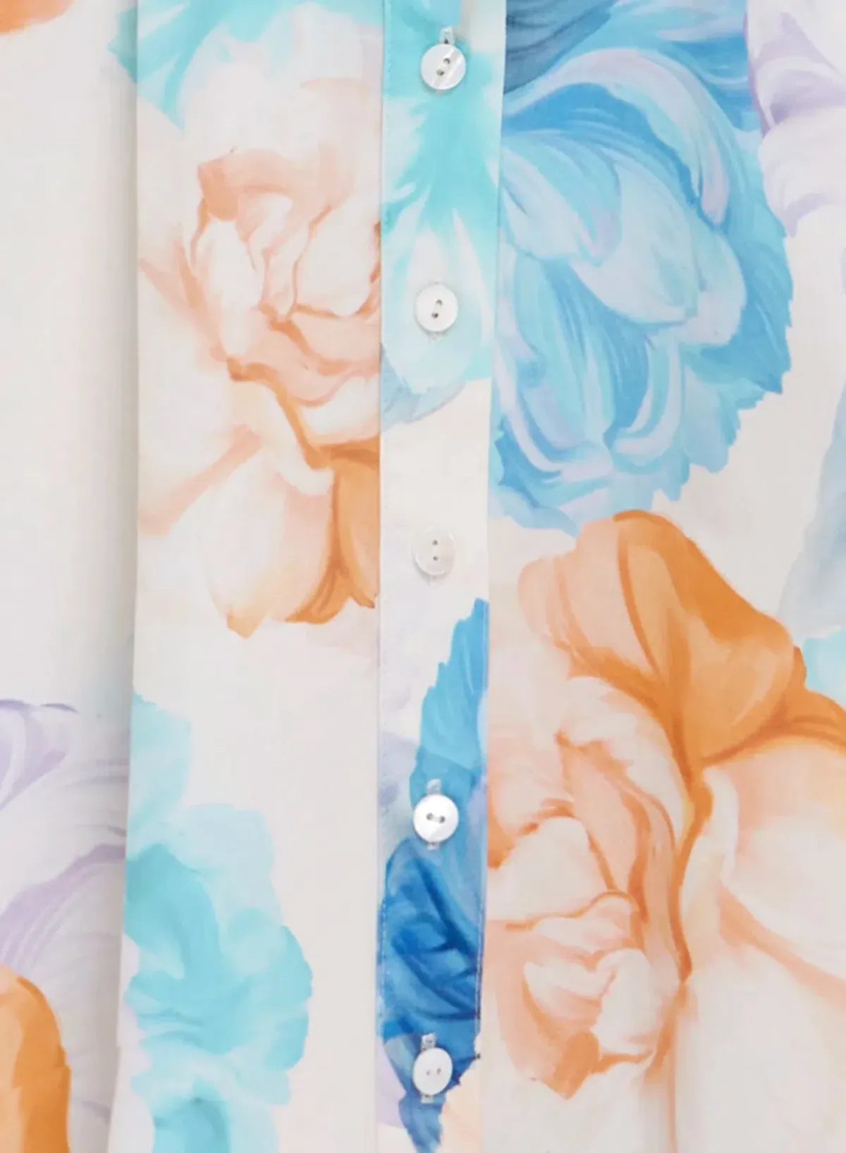 Leo Lin Bianca Midi Dress Rosebud Print In Cream Size AU 14 - Image 2