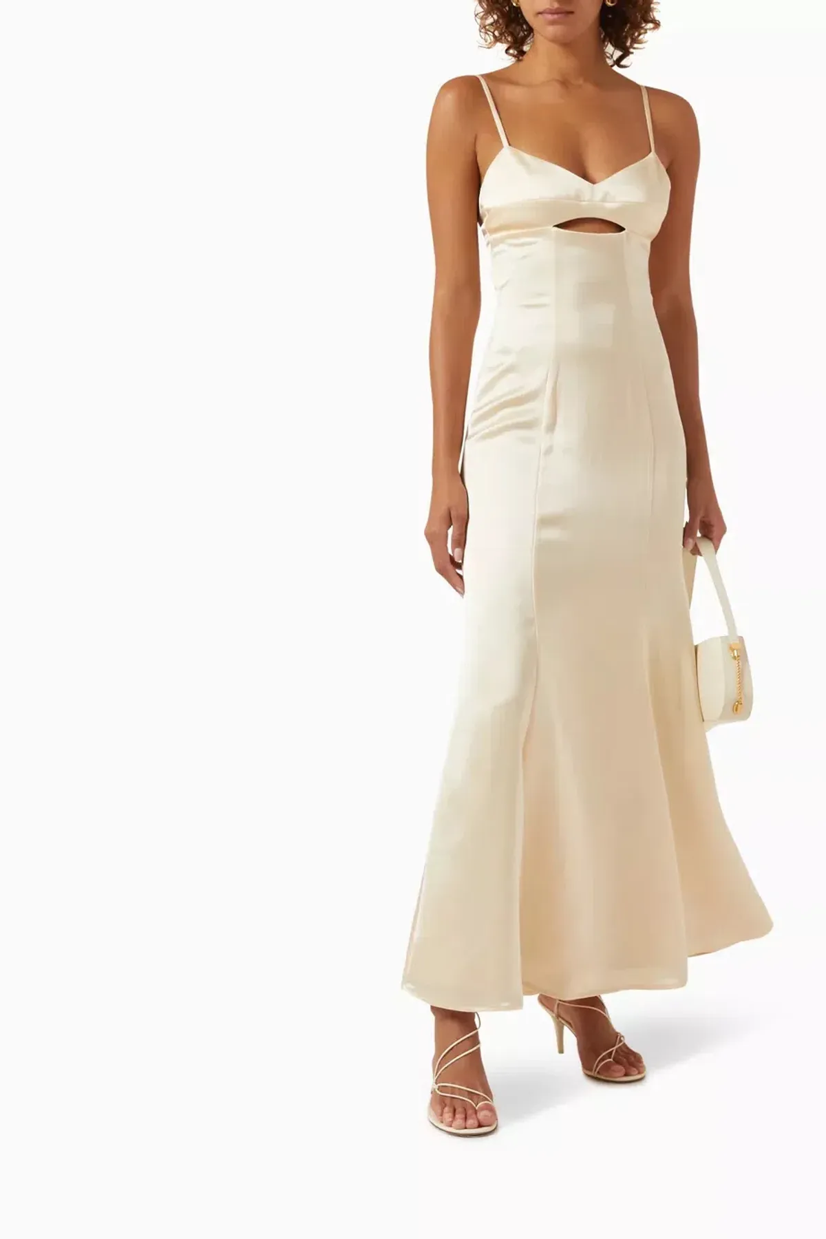 Anna Quan Catalina Cut Out Dress Buff Beige 14 - Image 1