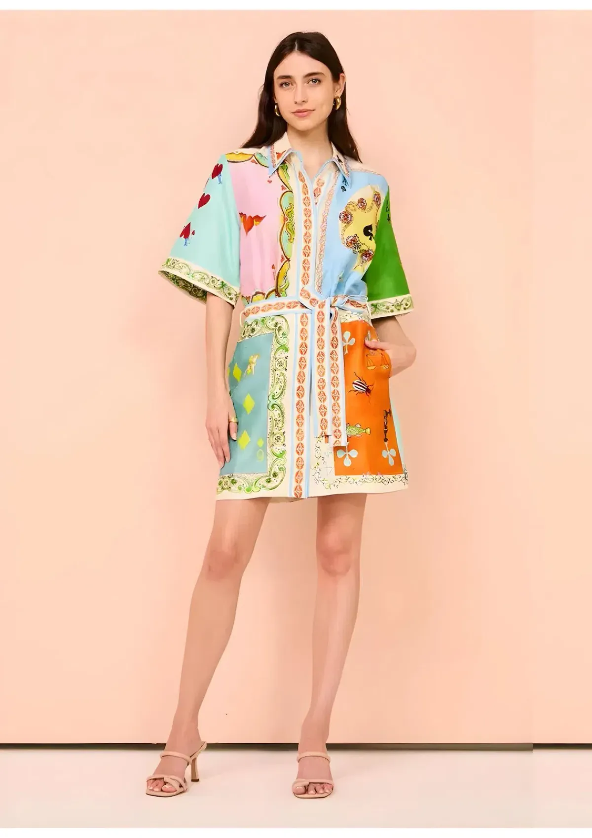 Alemais Rummy Mini Dress In Multi Size 14 - Image 1