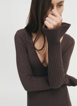 Anna Quan Larissa Dress Chocolate Size AU 8 for rent on The Volte - image 4