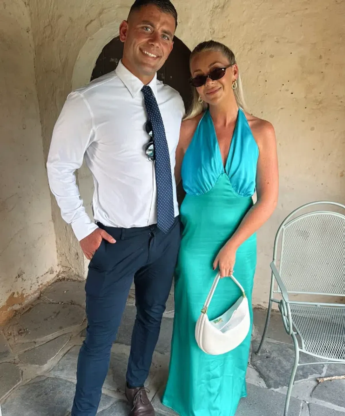 The Wolf Gang Oahu Slip Dress Aquamarine Size AU 10  - Image 1