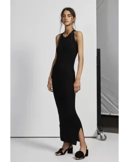 Sir The Label Marcelle Open Back Midi Dress Black Size 0 / AU 6 for rent on The Volte - image 1