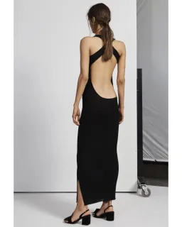 Sir The Label Marcelle Open Back Midi Dress Black Size 0 / AU 6 for rent on The Volte - image 2