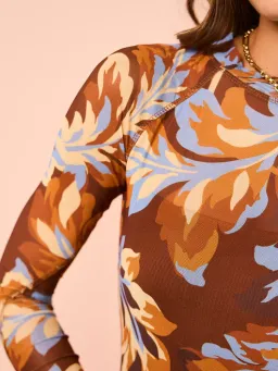 Ownley Carla Dress Retro Leaf Size AU 8 for rent on The Volte - image 3