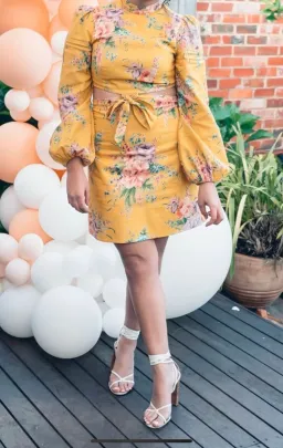 Zimmermann Zinnia Bow Cut Out Short Dress Golden Floral Size 1 / AU 10 for rent on The Volte - image 4