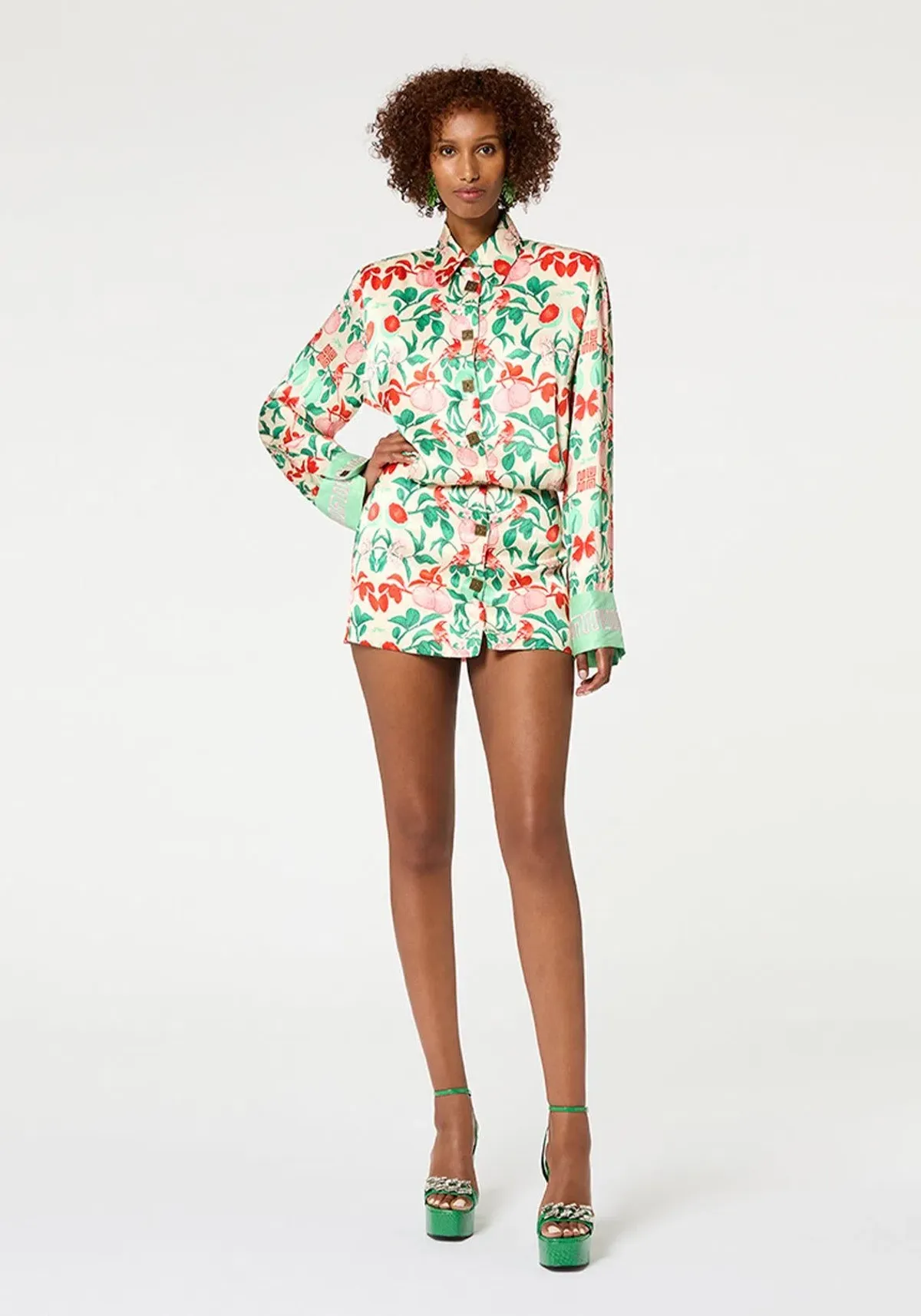 Muma World Pomelo Shirt Mini Dress Print Size 8 - Image 2
