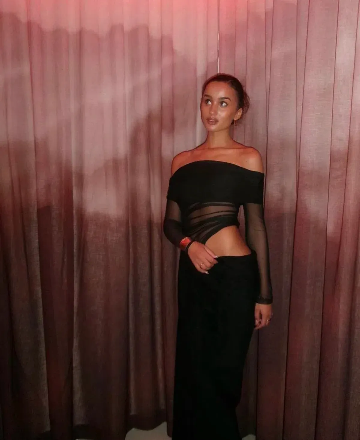 Benni Yasmin Off-Shoulder Maxi Dress Black Size 10 - Image 6