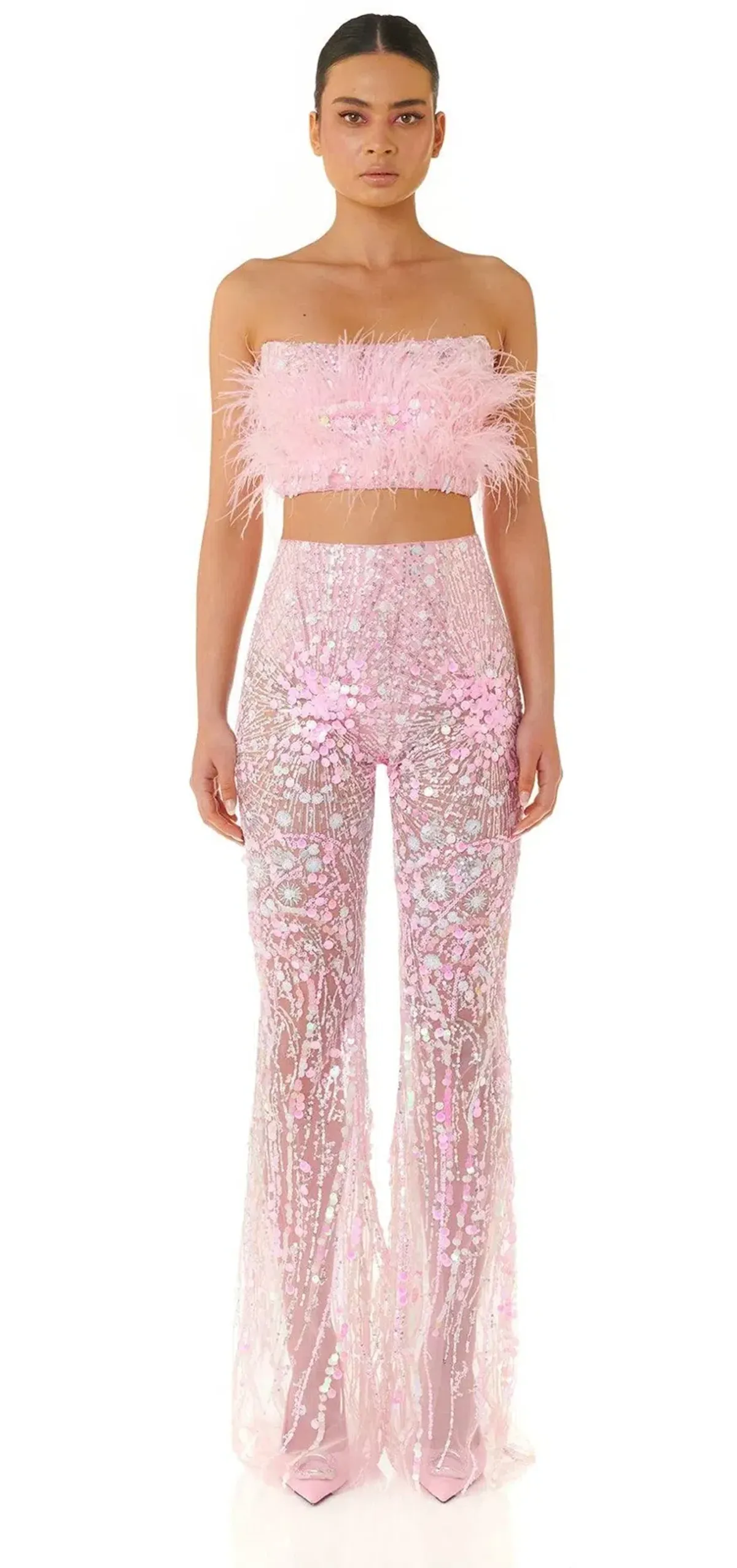 Eliya the Label Heather Top in Pink Size XL /Au 14 - Image 3