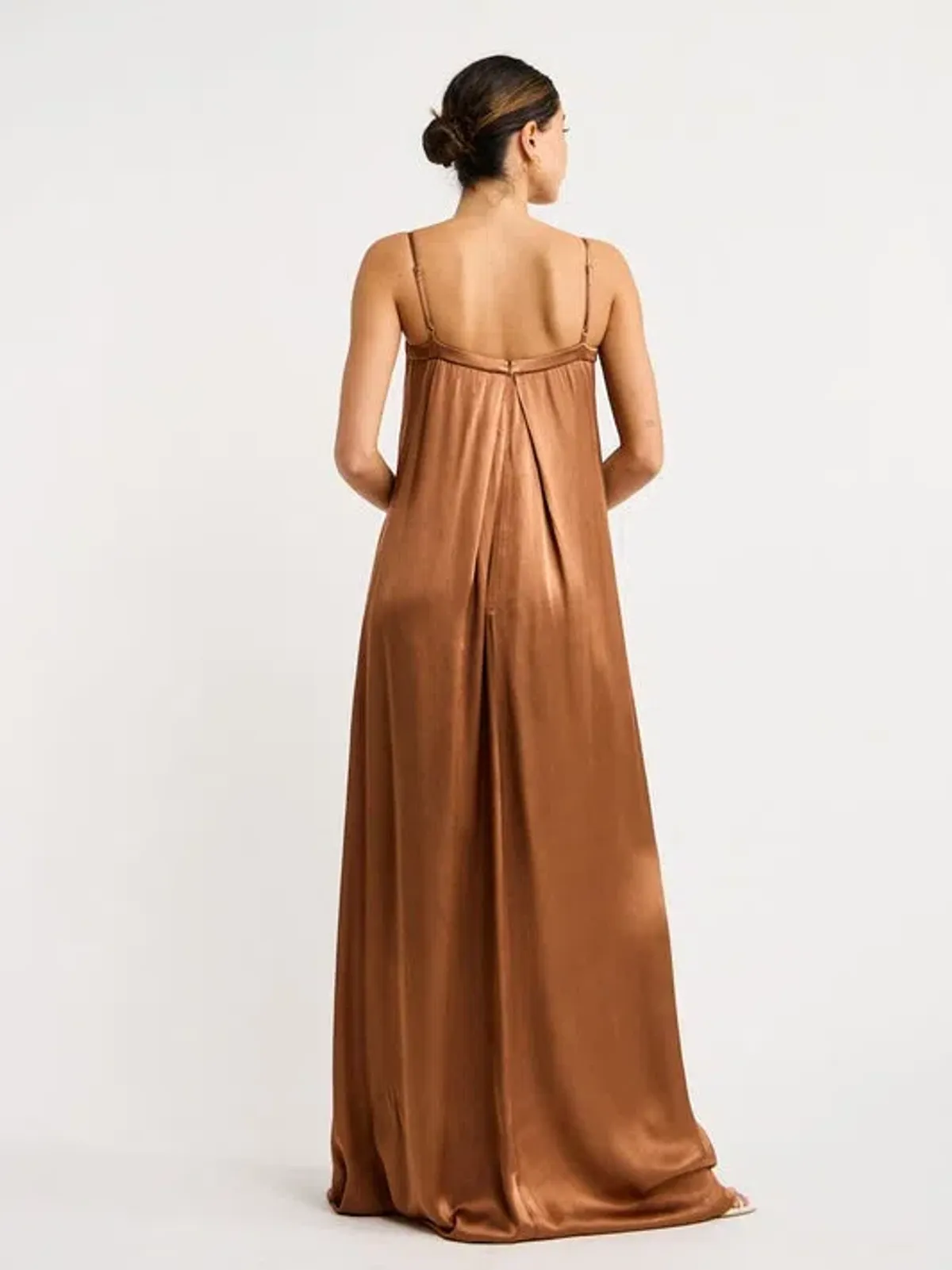 Shona Joy La Lune Column Maxi Dress Almond Size 14 - Image 2