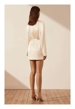 Shona Joy Amura Blazer Dress with Belt Cream Size 8 for rent on The Volte - image 3