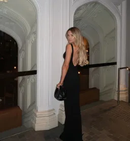 Effie Kats Verona Gown Black Size M / AU 10 for rent on The Volte - image 11