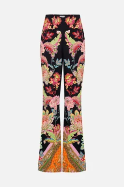 Camilla Sundowners In Sicily Fitted Jersey Shirt & Flare Pant Set Multi Floral Size M / AU 12 for rent on The Volte - image 6