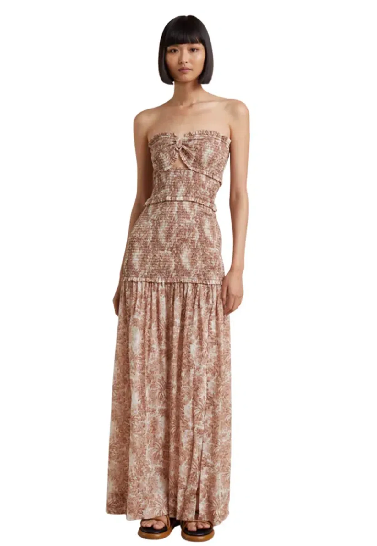 Bec & Bridge Gloria Maxi Dress in Brown Size 10 - Image 2