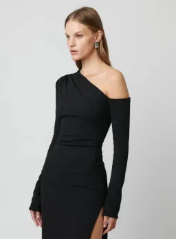 Effie Kats Cayley Gown Black Size L/ AU 12 for rent on The Volte - image 2