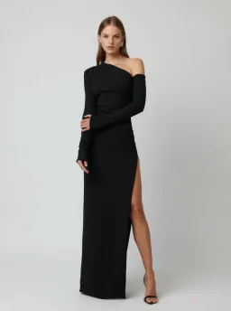 Effie Kats Cayley Gown Black Size L/ AU 12 for rent on The Volte - image 1