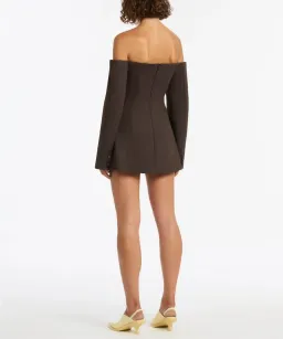 Sir the Label Sandrine Tailored Mini Dress Brown Size 2/ Au 10 for rent on The Volte - image 4