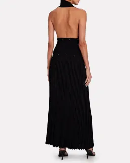 Christopher Esber Deconstruct Cut-Out Halter Maxi Dress Black Size 10 for rent on The Volte - image 2