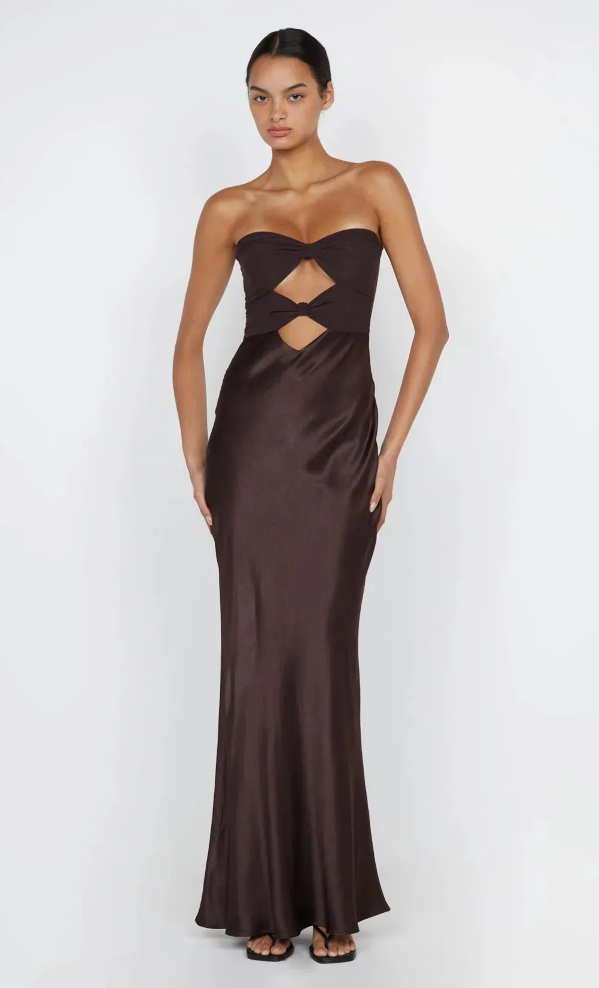 Bec & Bridge Halle Strapless Dress Chocolate Size 12 - Image 7
