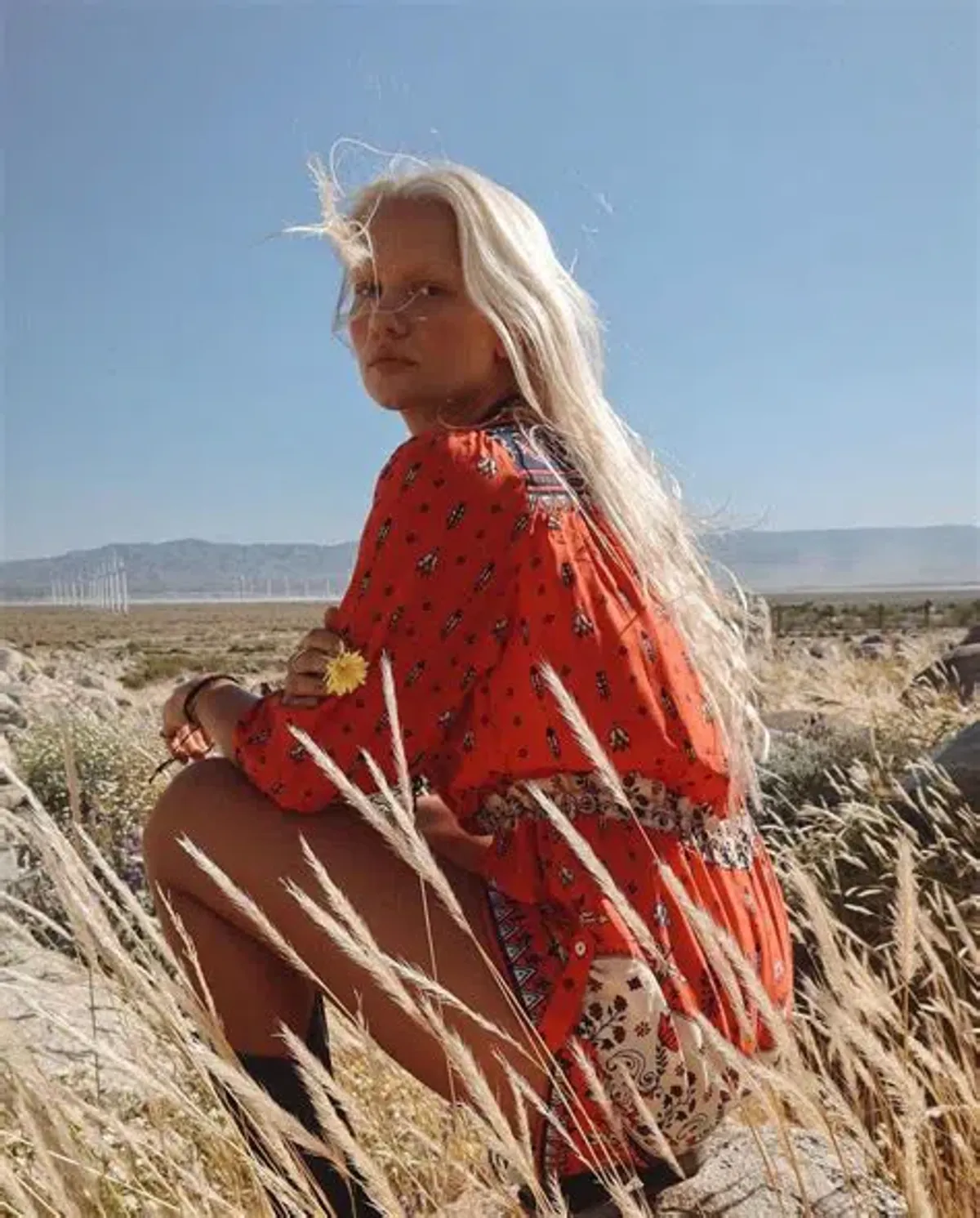 Spell Desert Wanderer Playsuit Sunset Red Size XL / AU 14 - Image 5