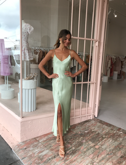 Bec & Bridge Crest Midi Dress Mint Green Size 6 for rent on The Volte - image 1