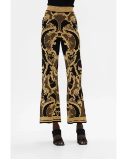 Camilla Flared Jacquard knit pant Magic in the Manuscripts Size AU 10 for rent on The Volte - image 3