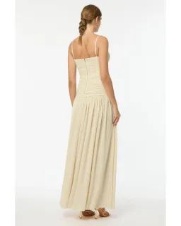 Manning Cartell Double Time Pleat Dress Cream Size AU 8 for rent on The Volte - image 3